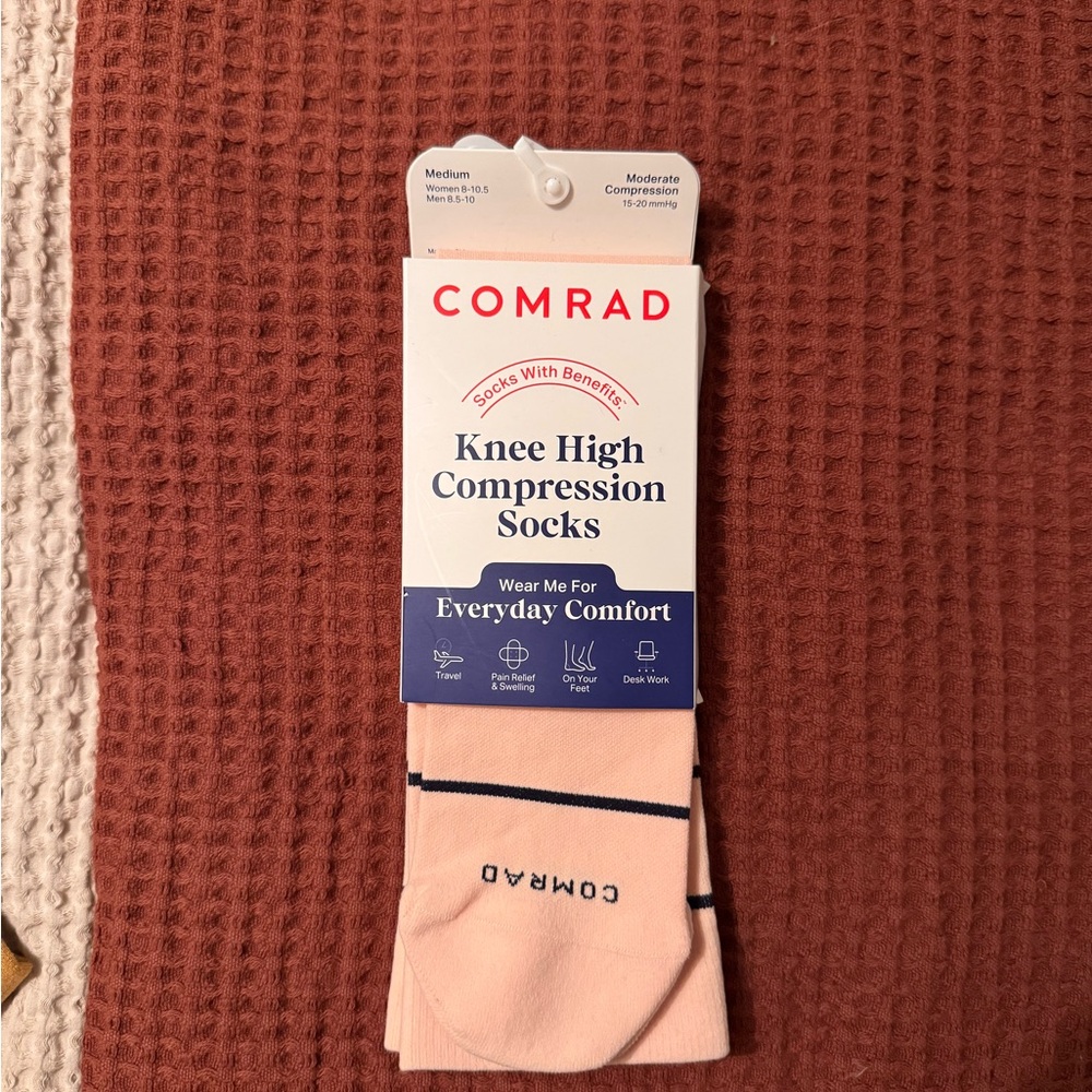 Comrad Pink Knee High Compression Socks - image 1